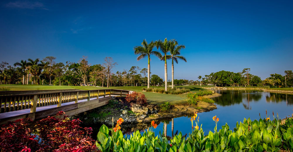 Golf course greens and community lifestyle
